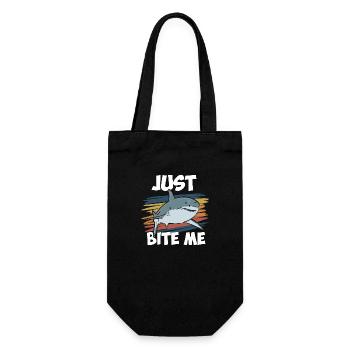 Just Bite Me - Geschenkbeutel für Flaschen - Schwarz - Vorne