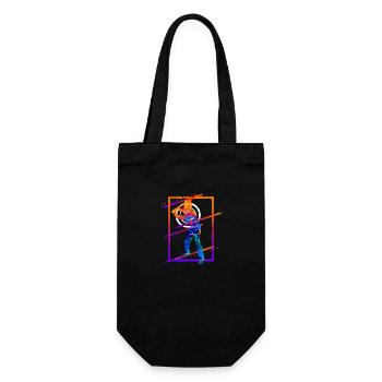 Baseball Joueur De Baseball Joueur Vintage Coloré - Sac à bouteille - noir - Devant