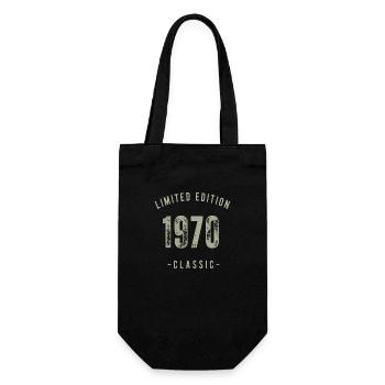 1970 Klassiker - Geschenkbeutel für Flaschen - Schwarz - Vorne