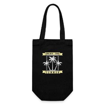 Enjoy the Summer - Gift Bag for Bottles - black - Front