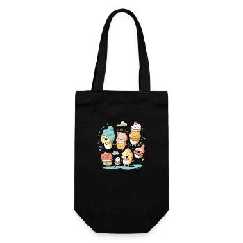 Les glaces kawaii - Sac à bouteille - noir - Devant
