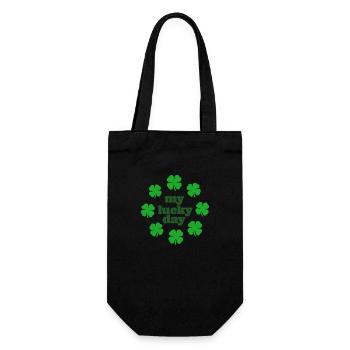 Mon jour de chance - Sac à bouteille - noir - Devant