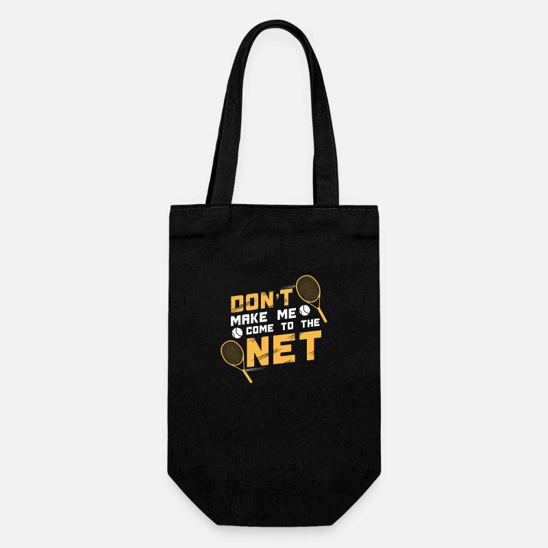 Don't Come to the Net - Unik-T-Shirts - Sac à bouteille - noir