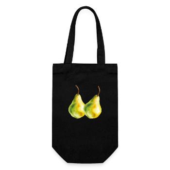 Bulb 2 - Gift Bag for Bottles - black - Front