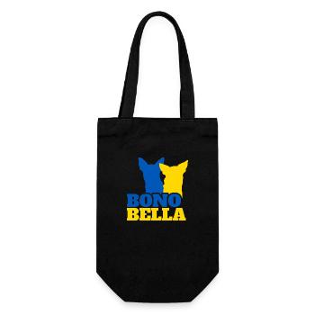 Bono Bella Merch UA 6 - Geschenkbeutel für Flaschen - Schwarz - Vorne