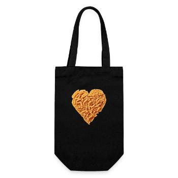 I love ... Pasta - Geschenkbeutel für Flaschen - Schwarz - Vorne