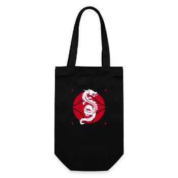 Signe du dragon Qigong - Sac à bouteille - noir - Devant