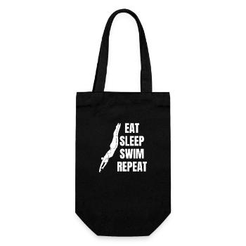 Schwimmverein Frau Schwimmen Schwimmerin Schwimmer - Geschenkbeutel für Flaschen - Schwarz - Vorne