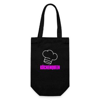 Küchenqueen - Geschenkbeutel für Flaschen - Schwarz - Vorne