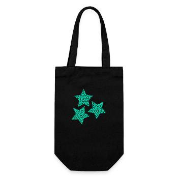 HAPPY NEW YEAR. SAINT SYLVESTER. NEW YEAR - Gift Bag for Bottles - black - Front