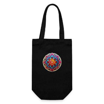 Relaxation Mandala - Gift Bag for Bottles - black - Front