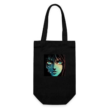Anime Digital - Geschenkbeutel für Flaschen - Schwarz - Vorne