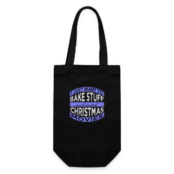comic dino under the tree sayings baker appeal - Geschenkbeutel für Flaschen - Schwarz - Vorne