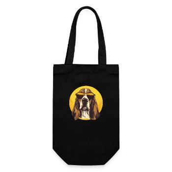 Dachshund - Geschenkbeutel für Flaschen - Schwarz - Vorne