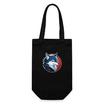 Wolf Tattoo - Gift Bag for Bottles - black - Front