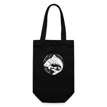 Carpe créative, transparente - Sac à bouteille - noir - Devant