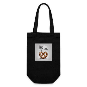 Pretzel Island Palm - Gift Bag for Bottles - black - Front