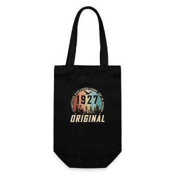 Jahrgang Dezember 1927 97 Geburtstagsgeschenk - Geschenkbeutel für Flaschen - Schwarz - Vorne