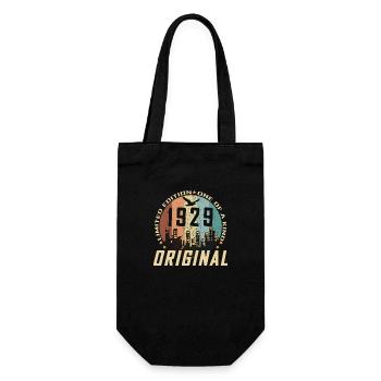 Vintage December 1929 95 Year Anniversary Gift - Gift Bag for Bottles - black - Front