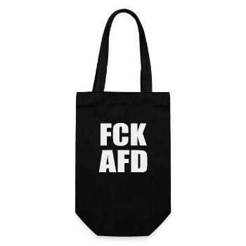 #FCKAFD - Geschenkbeutel für Flaschen - Schwarz - Vorne