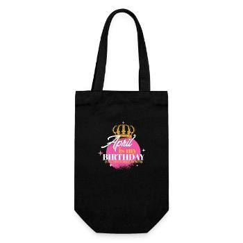 April Is My Birthday Yes The Whole Month Born in - Gift Bag for Bottles - black - Front