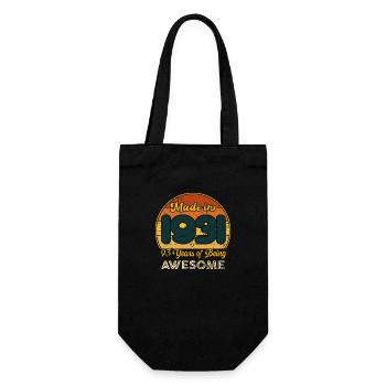 Né en 1931 - Vintage 1931 Anniversaire Rétro - Sac à bouteille - noir - Devant
