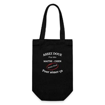 Assez doué pour être MAITRE CHIEN - Sac à bouteille - noir - Devant