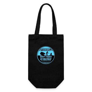 Bellyboat warning - Gift Bag for Bottles - black - Front