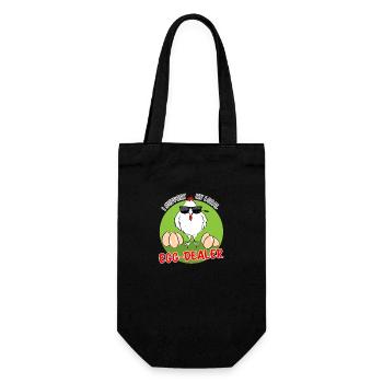 I support my local egg dealer grün - Gift Bag for Bottles - black - Front