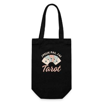 Tarot jeu de cartes poker - Sac à bouteille - noir - Devant