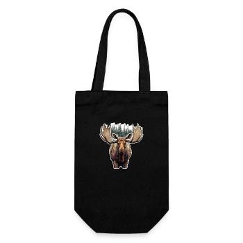Elk - Gift Bag for Bottles - black - Front