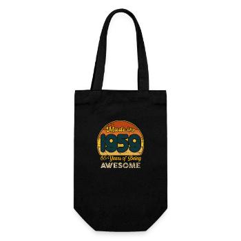 Né en 1959 - Vintage 1959 Anniversaire Rétro - Sac à bouteille - noir - Devant