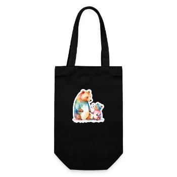Strong family - Gift Bag for Bottles - black - Front