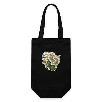Chamomile bush - Gift Bag for Bottles - black - Front
