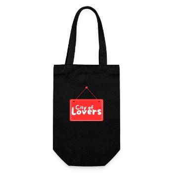 City of lovers - Gift Bag for Bottles - black - Front