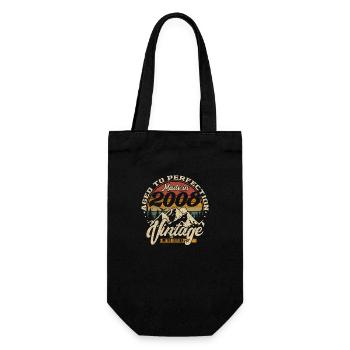 Made in 2008 Vintage Limited Edition Gift - Gift Bag for Bottles - black - Front