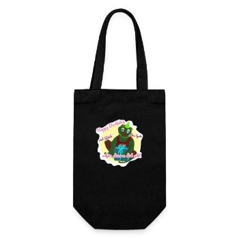 Happy Birthday von Flabby Frosch - Geschenkbeutel für Flaschen - Schwarz - Vorne