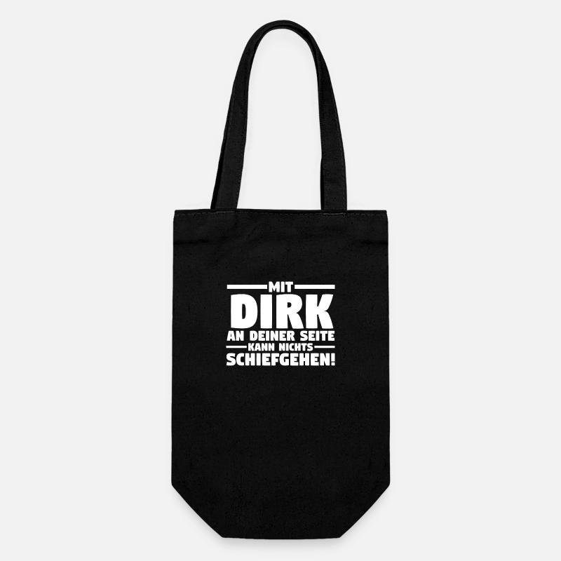 Prénom Dirk - Sac à bouteille - noir