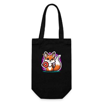 Adorable Zero No More Fox - Gift Bag for Bottles - black - Front