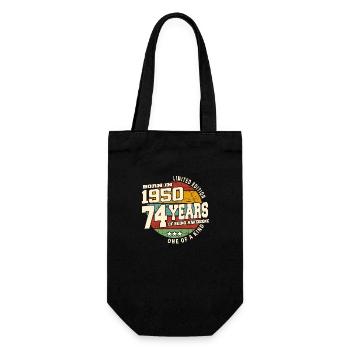 1950 Vintage Retro Classique 74 ans - Sac à bouteille - noir - Devant
