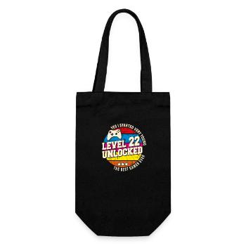 Original 2002 Vintage Level 22 Freischalten - Geschenkbeutel für Flaschen - Schwarz - Vorne