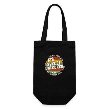 Original 2013 11th Anniversary Retro Gift - Gift Bag for Bottles - black - Front