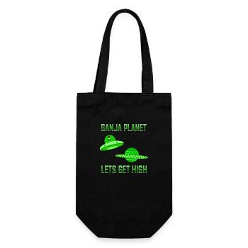 Cannabis Alien High - Gift Bag for Bottles - black - Front