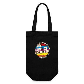 Original 2003 Vintage Level 21 Freischalten - Geschenkbeutel für Flaschen - Schwarz - Vorne