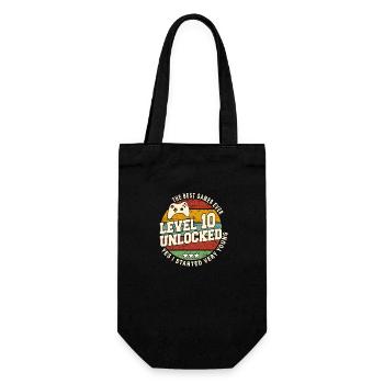 Original 2014 10th Anniversary Retro Gift - Gift Bag for Bottles - black - Front