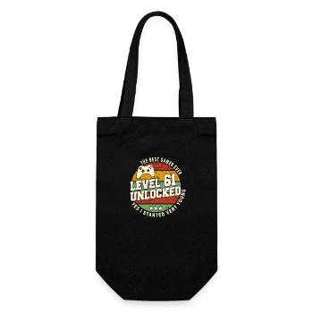 Original 1963 61st Birthday Retro Gift - Gift Bag for Bottles - black - Front