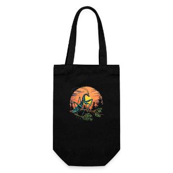 Praying Mantis Insect - Gift Bag for Bottles - black - Front