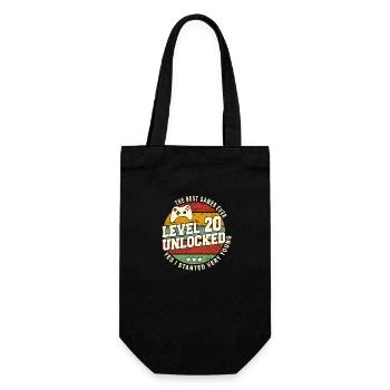 Original 2004 20th Anniversary Retro Geschenk - Geschenkbeutel für Flaschen - Schwarz - Vorne