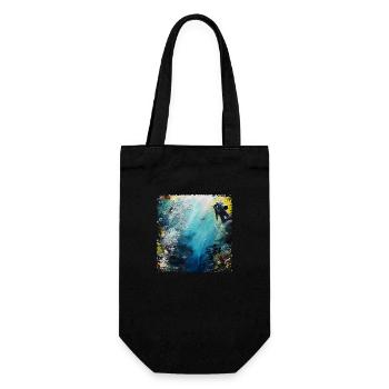 Diving is a passion - Gift Bag for Bottles - black - Front