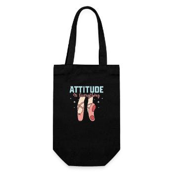 Attitude Is Everything Ballet Dancing - Gift Bag for Bottles - black - Front